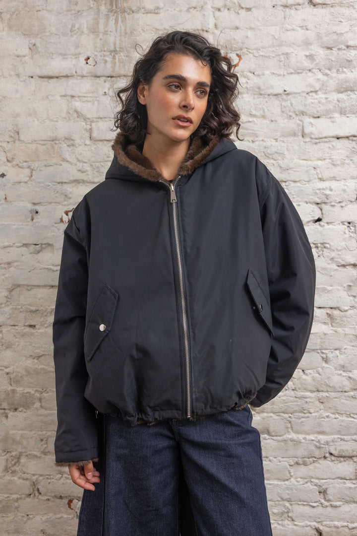 Manteau réversible en fausse fourrure Alba 2688-001