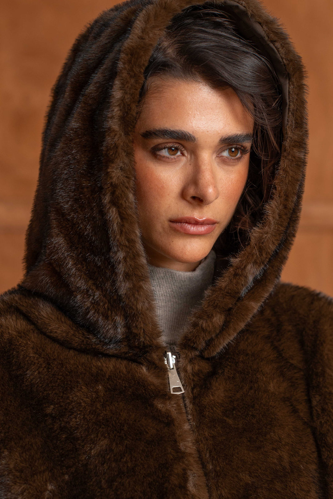 Manteau réversible en fausse fourrure Alba 2688-001