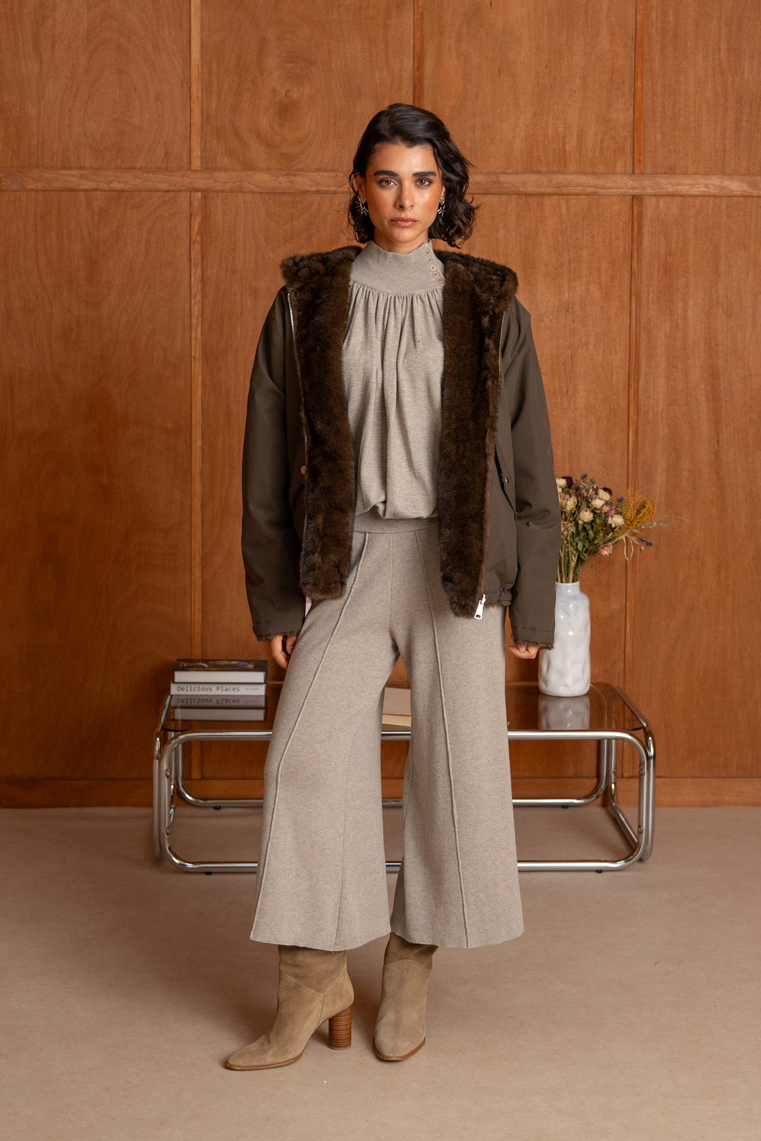 Manteau réversible en fausse fourrure Alba 2688-001