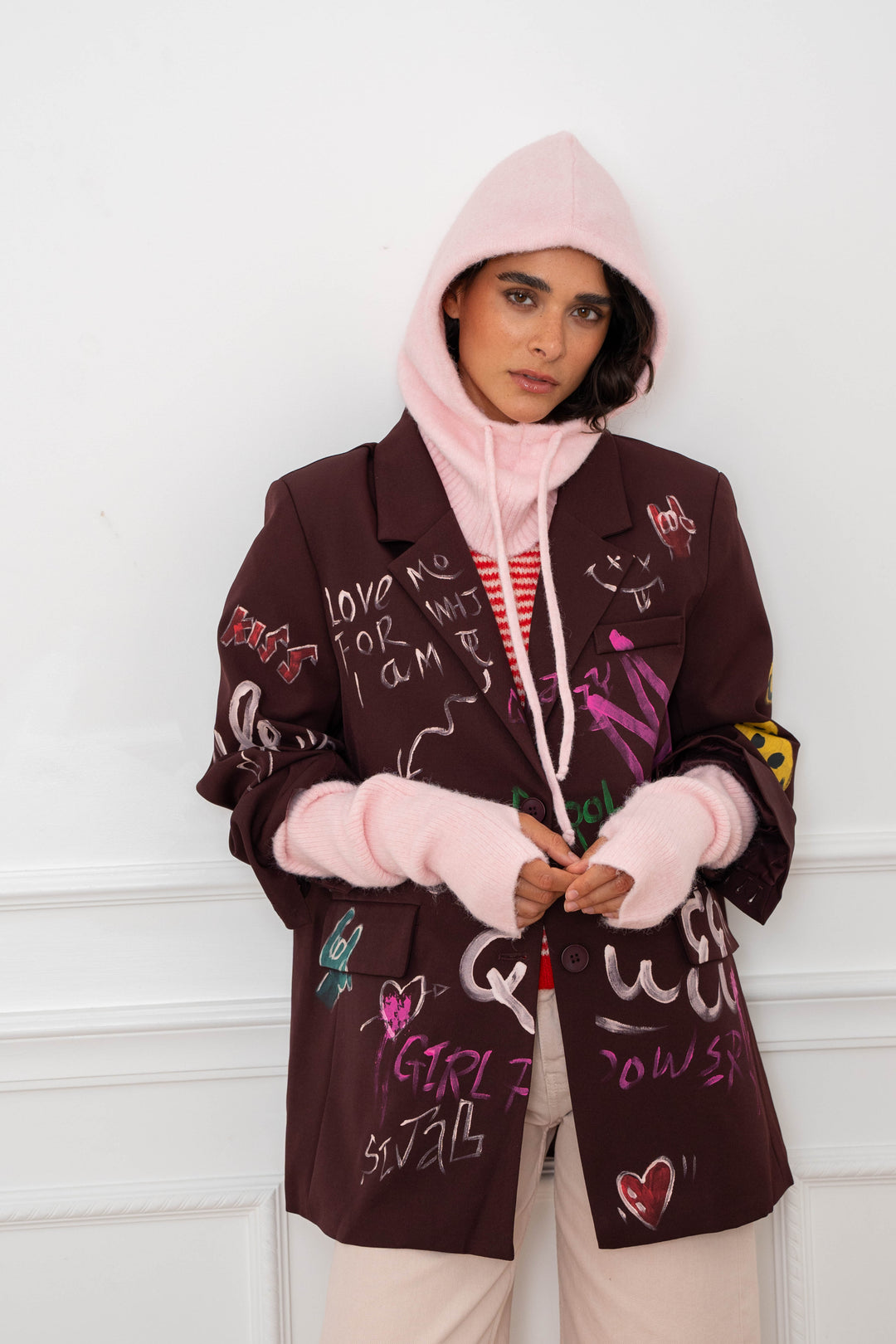 Mitaines longues Molly 2682 - GS2682 / Taille unique / Rose