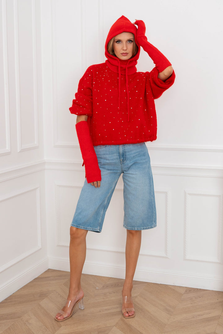 Mitaines longues Molly 2682 - GS2682 / Taille unique / Rouge
