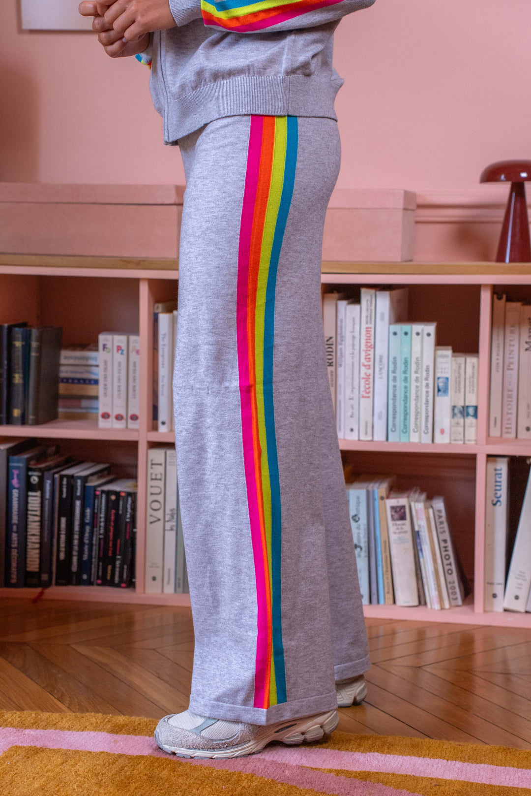 Pantalon à bandes arc en ciel Cali Pantalons