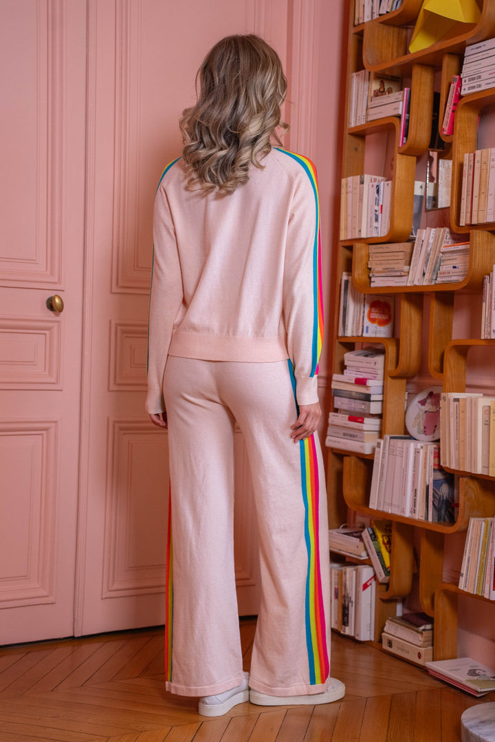 Pantalon à bandes arc en ciel Cali Pantalons