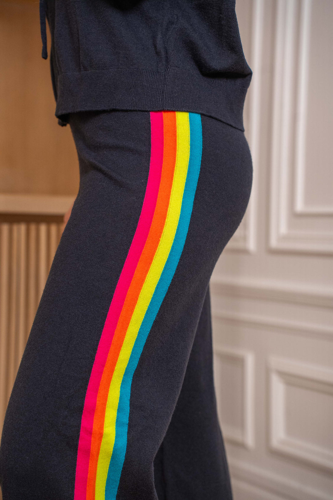 Pantalon à bandes arc en ciel Cali Pantalons