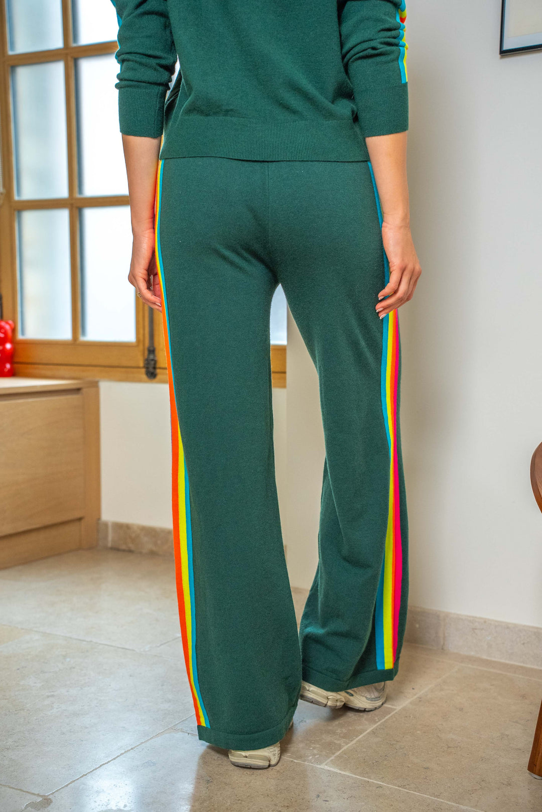 Pantalon à bandes arc en ciel Cali Pantalons