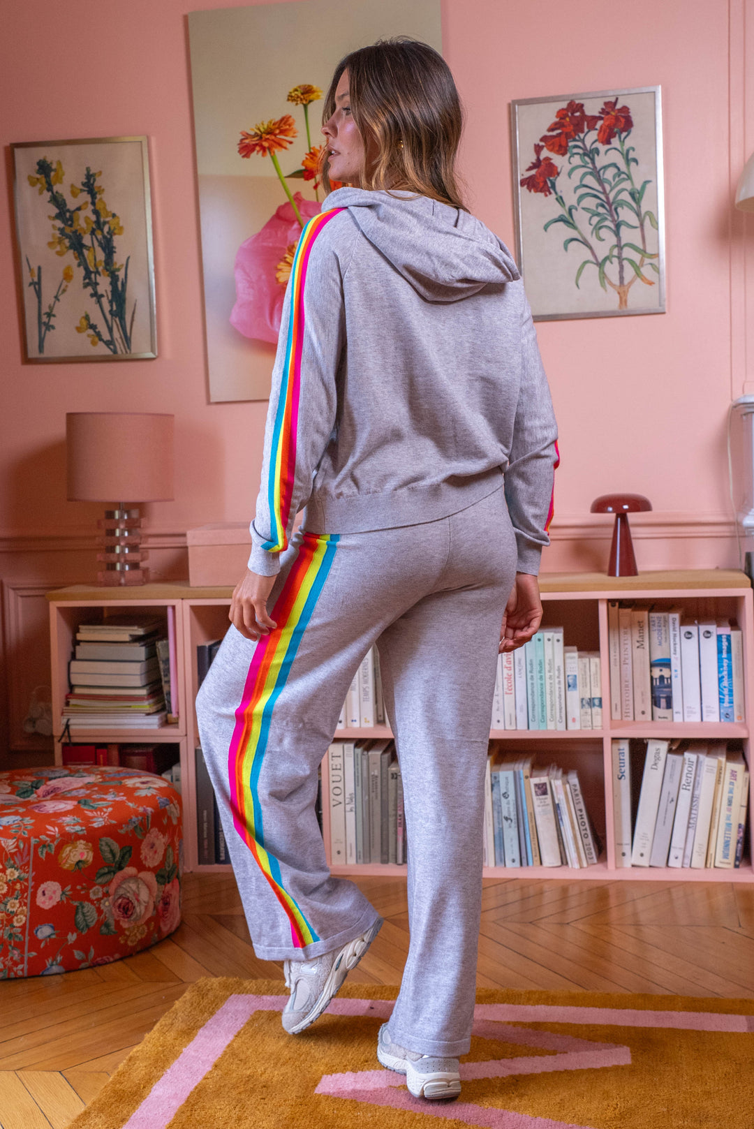 Pantalon à bandes arc en ciel Cali Pantalons