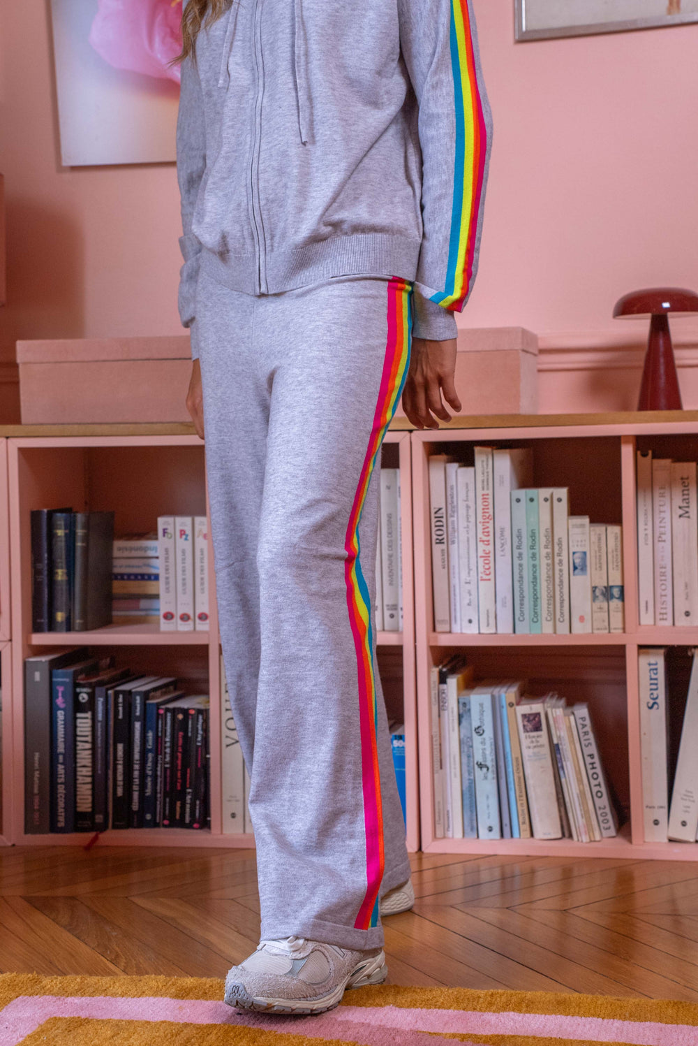 Pantalon à bandes arc en ciel Cali Pantalons