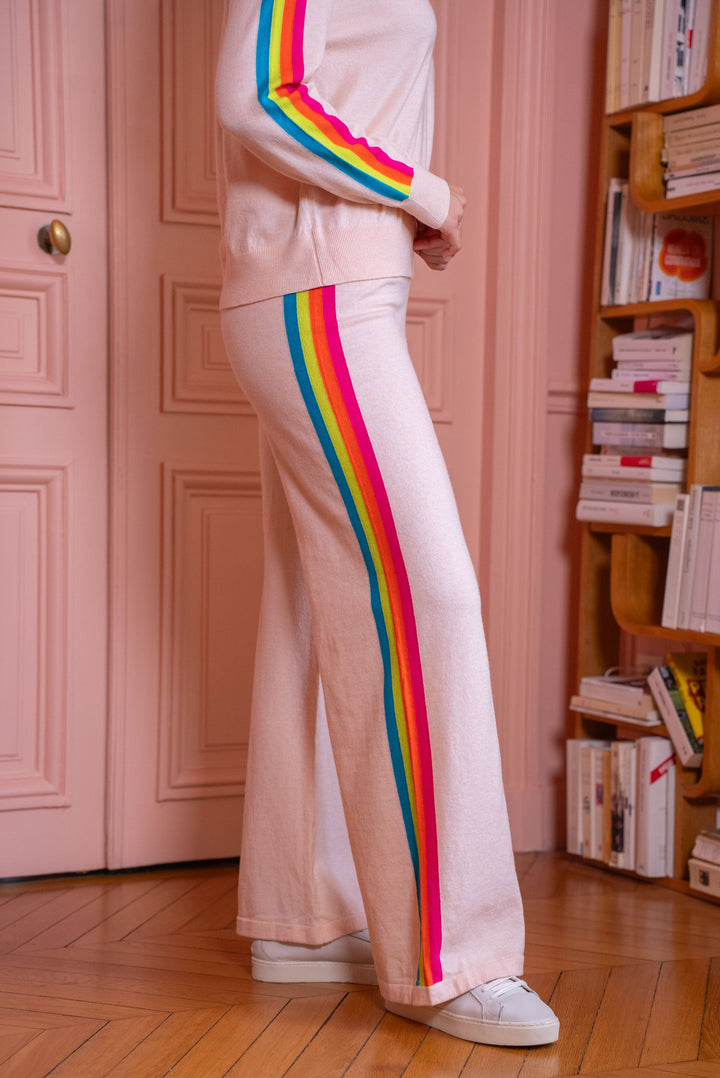 Pantalon à bandes arc en ciel Cali Pantalons