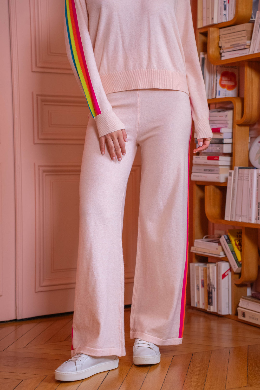 Pantalon à bandes arc en ciel Cali Pantalons