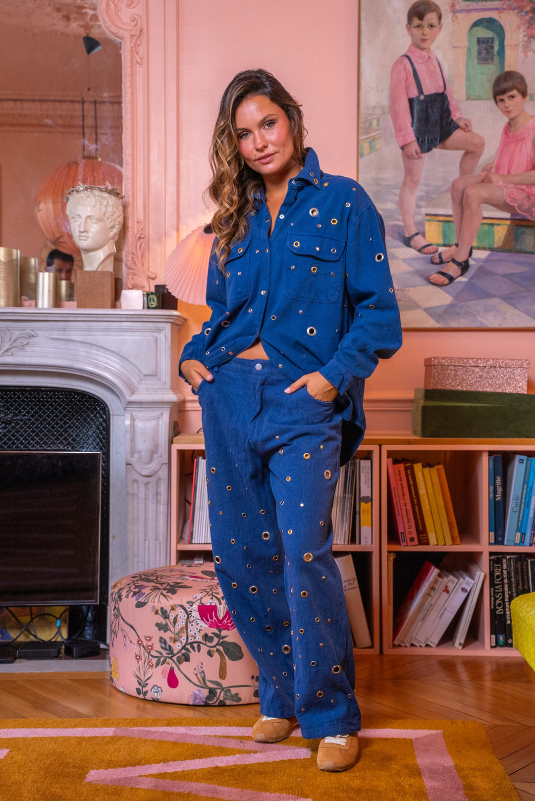 Pantalon Denim à œillets Sano Pantalons