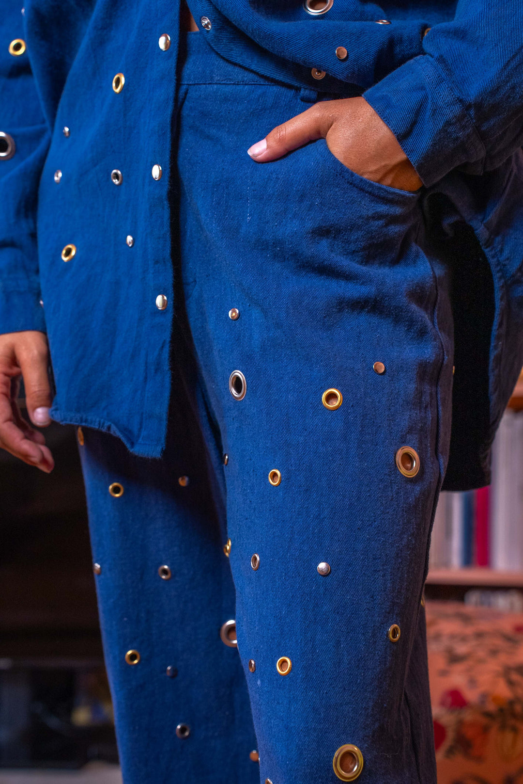 Pantalon Denim à œillets Sano Pantalons