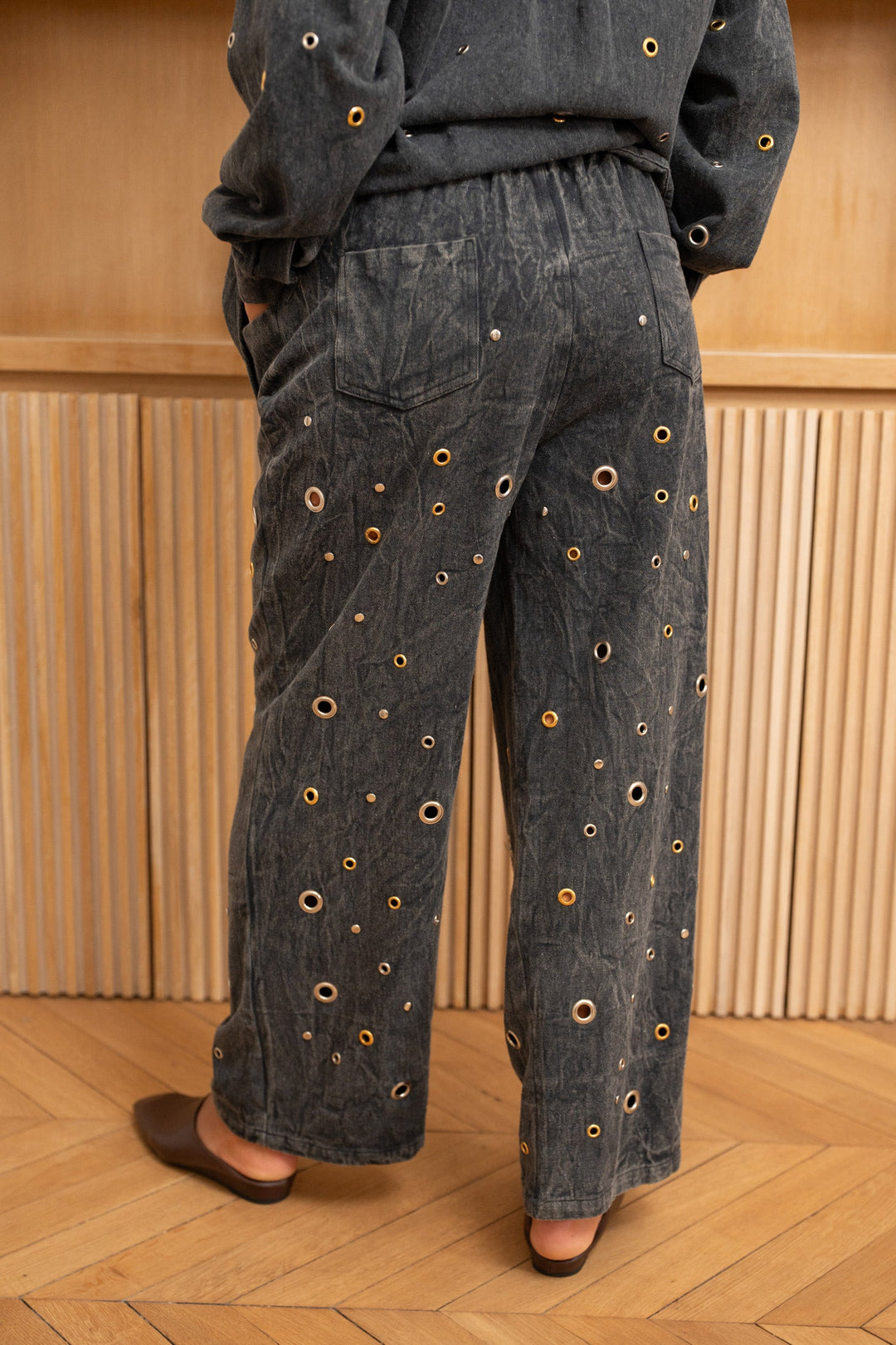 Pantalon Denim à œillets Sano Pantalons