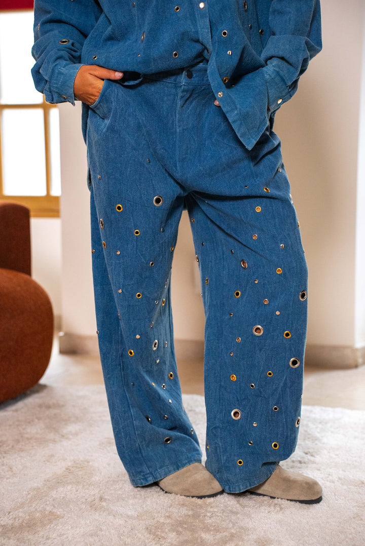 Pantalon Denim à œillets Sano Pantalons