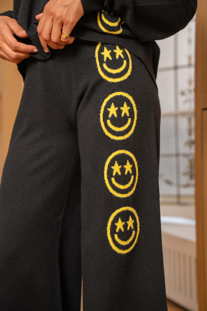 Pantalon en maille à smileys Jena Pantalons