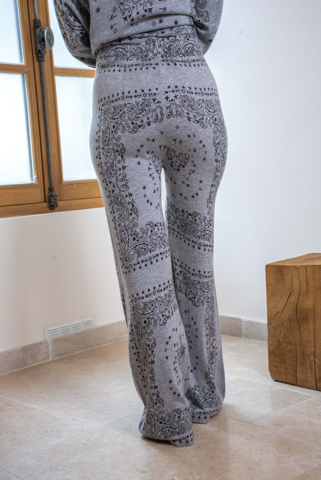 Pantalon en maille imprimé bandana Kaicy Pantalons