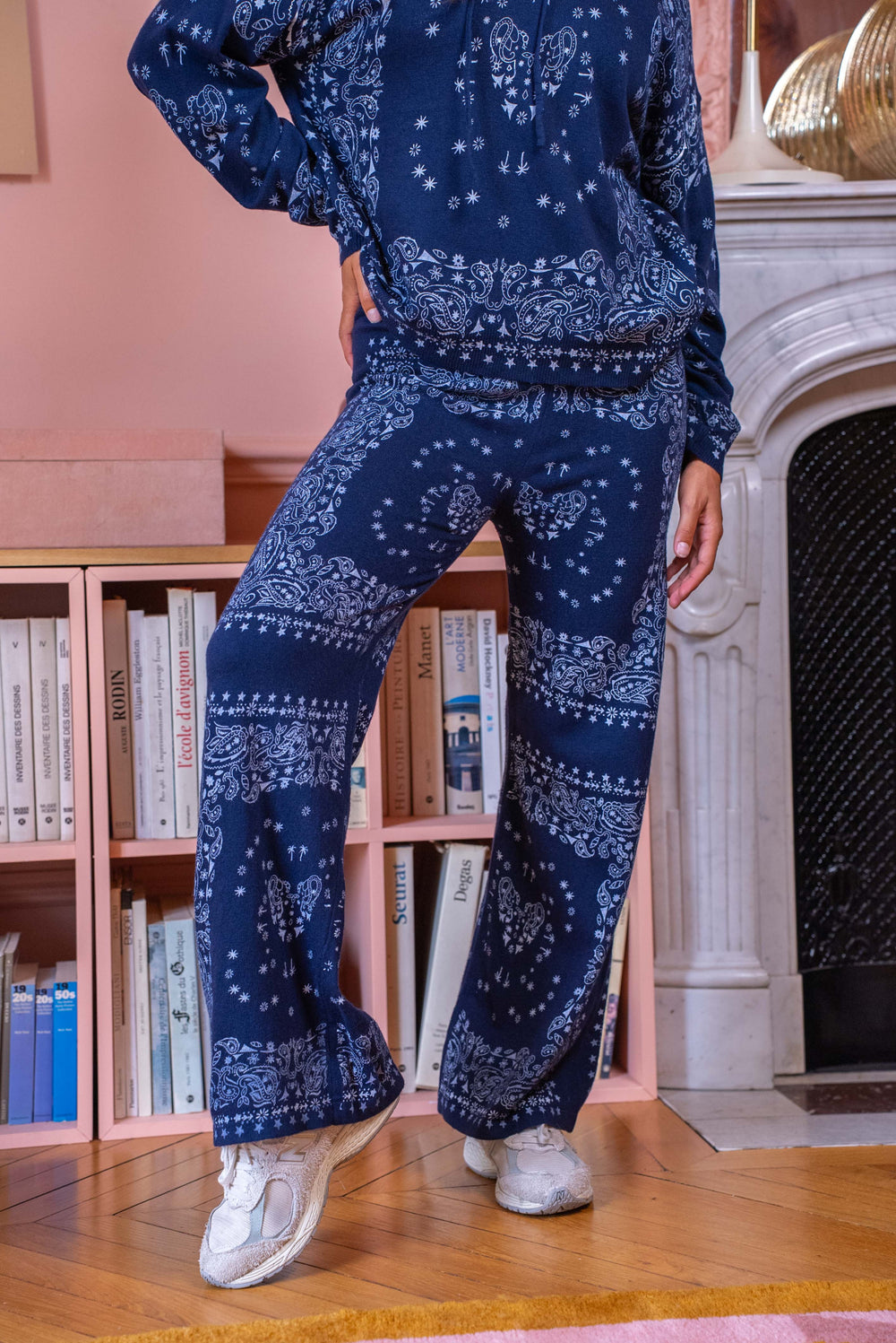 Pantalon en maille imprimé bandana Kaicy Pantalons