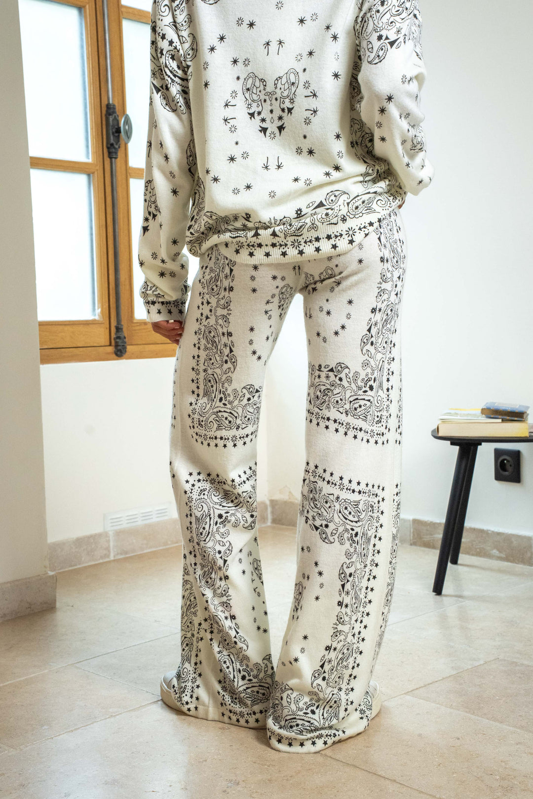 Pantalon en maille imprimé bandana Kaicy Pantalons