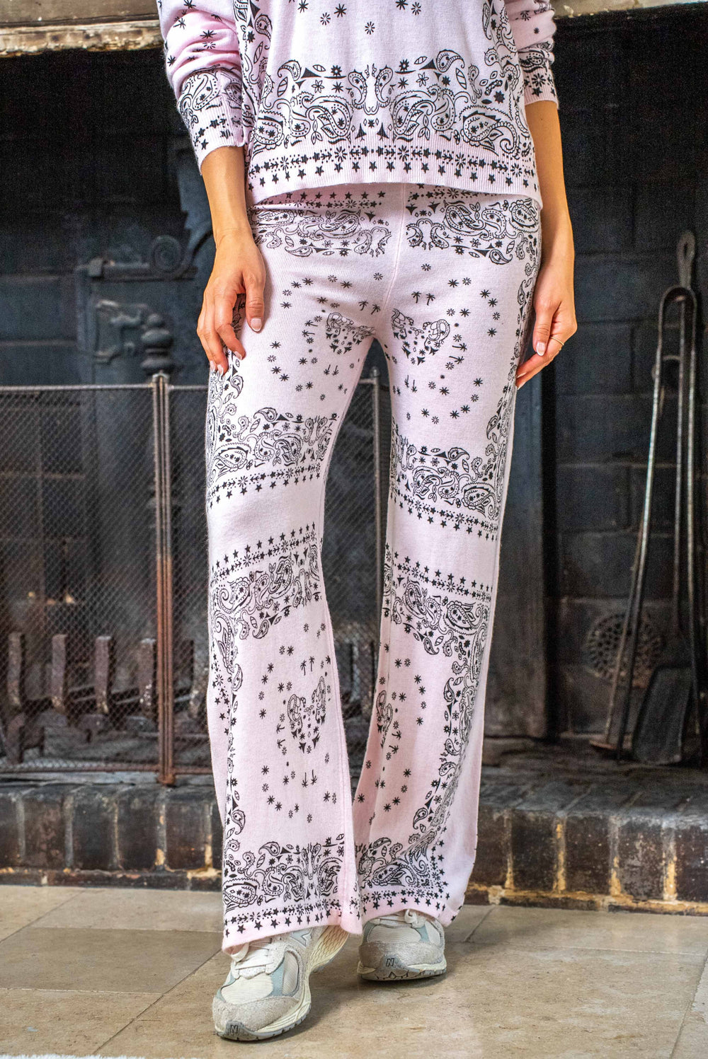 Pantalon en maille imprimé bandana Kaicy Pantalons