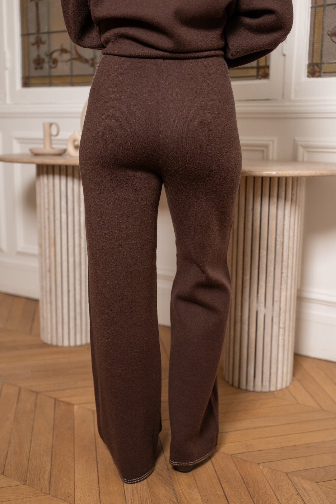 Pantalon flare à détails cloutés Ruth - Taille unique