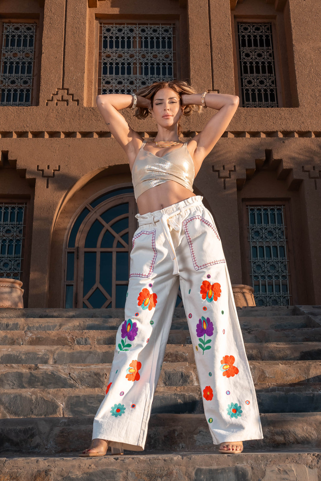 Pantalon Fleuri Bridge - Pantalons