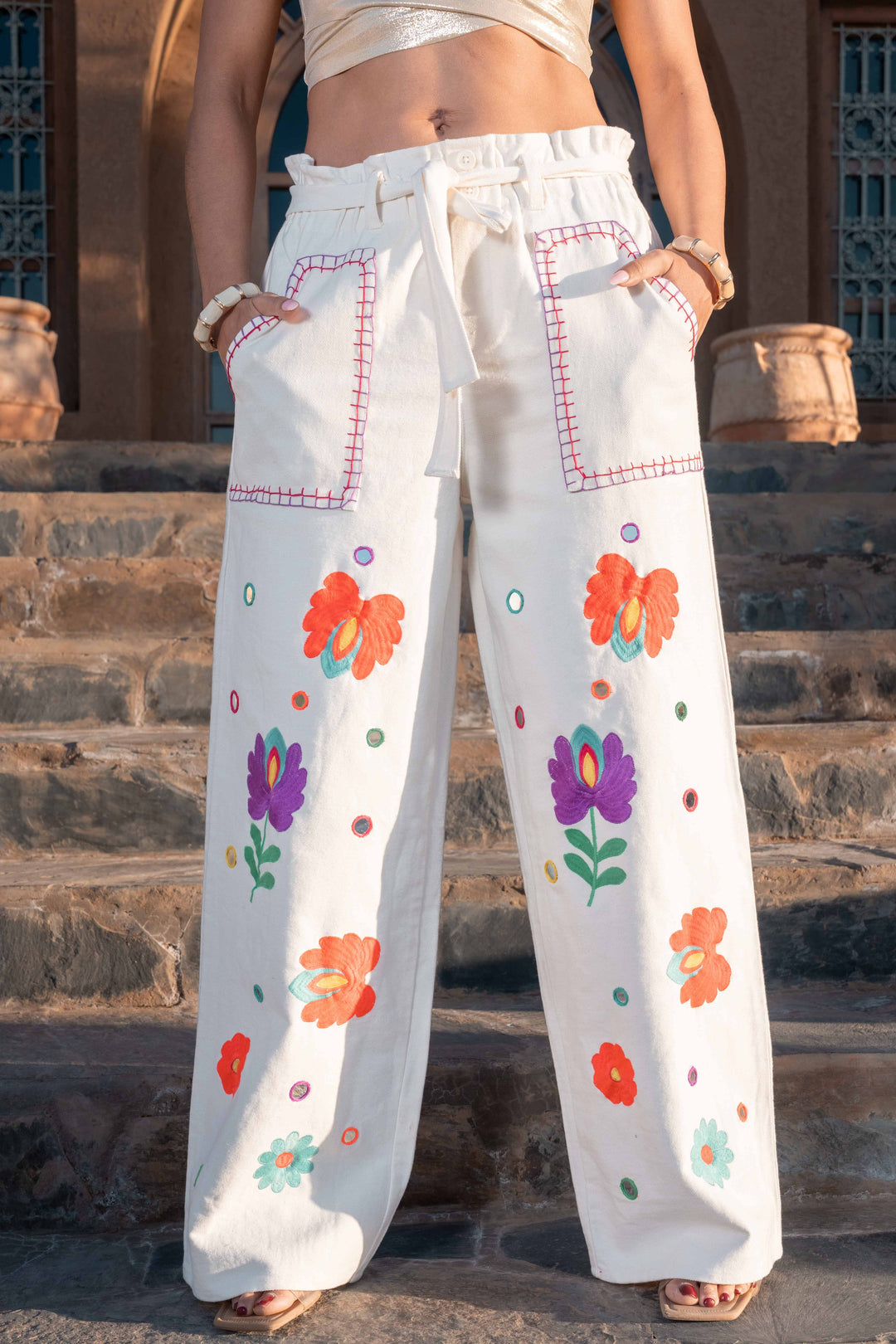 Pantalon Fleuri Bridge - Pantalons