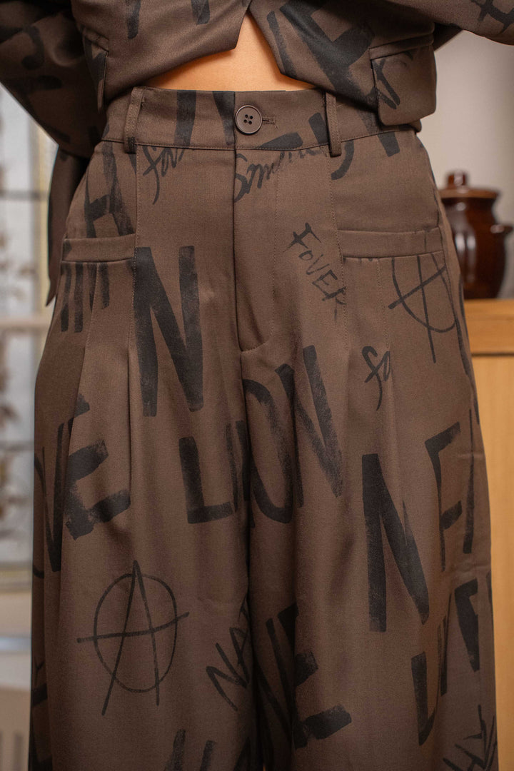 Pantalon imprimé Amy - Pantalons