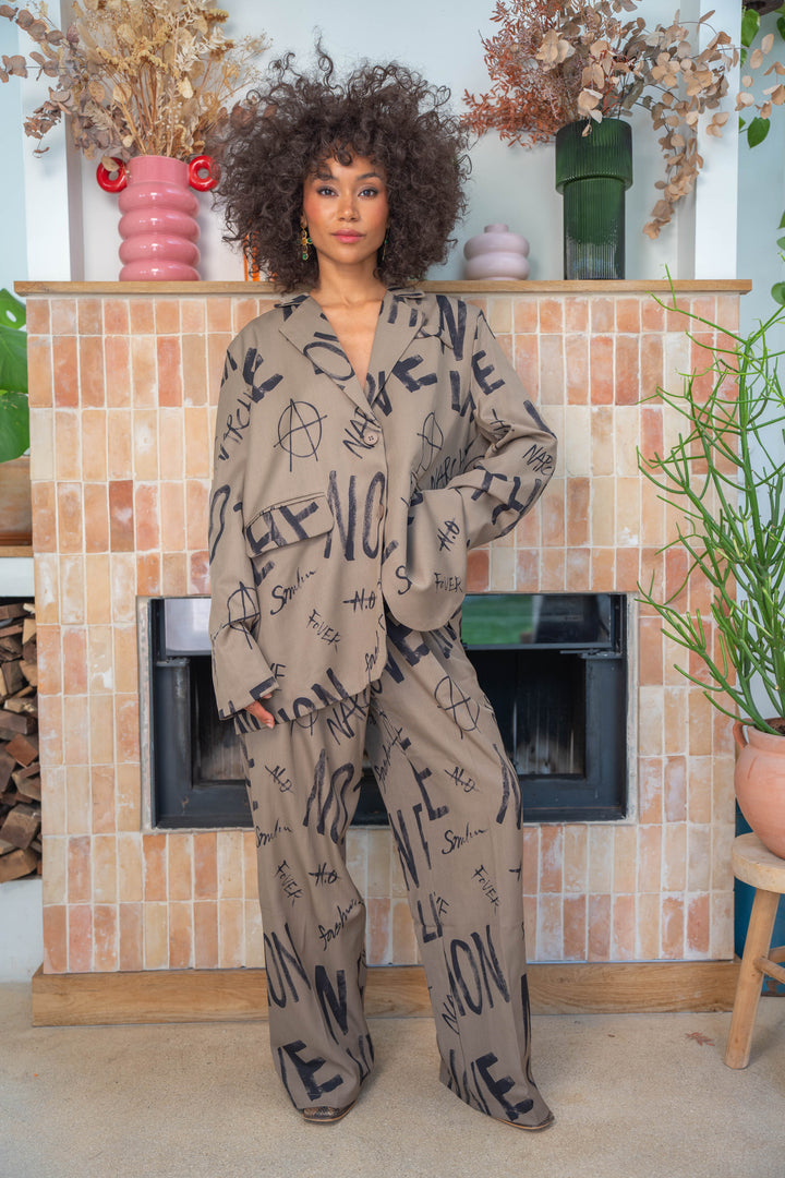 Pantalon imprimé Amy - Pantalons