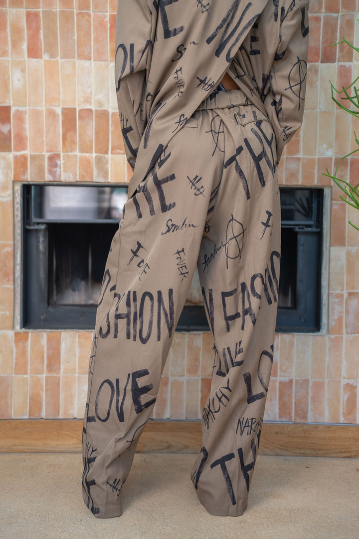 Pantalon imprimé Amy - Pantalons