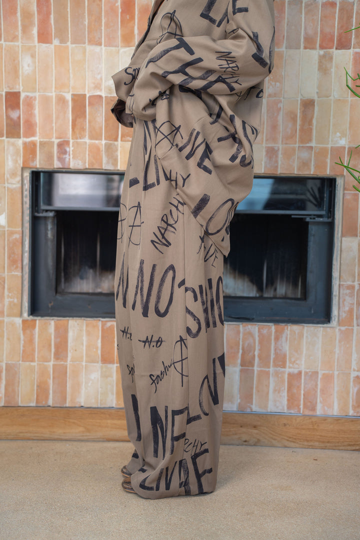 Pantalon imprimé Amy - Pantalons