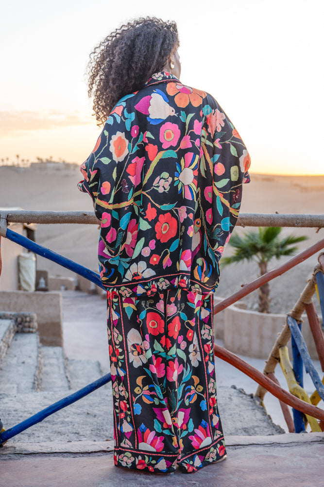 Pantalon imprimé floral Solar - Pantalons