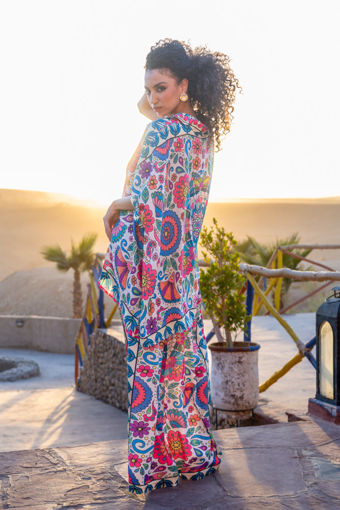Pantalon imprimé floral Solar - Pantalons