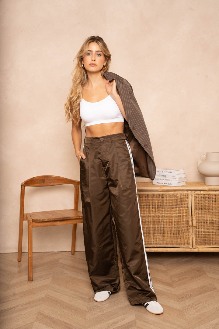 Pantalon large à bandes latérales Zw - Pantalons