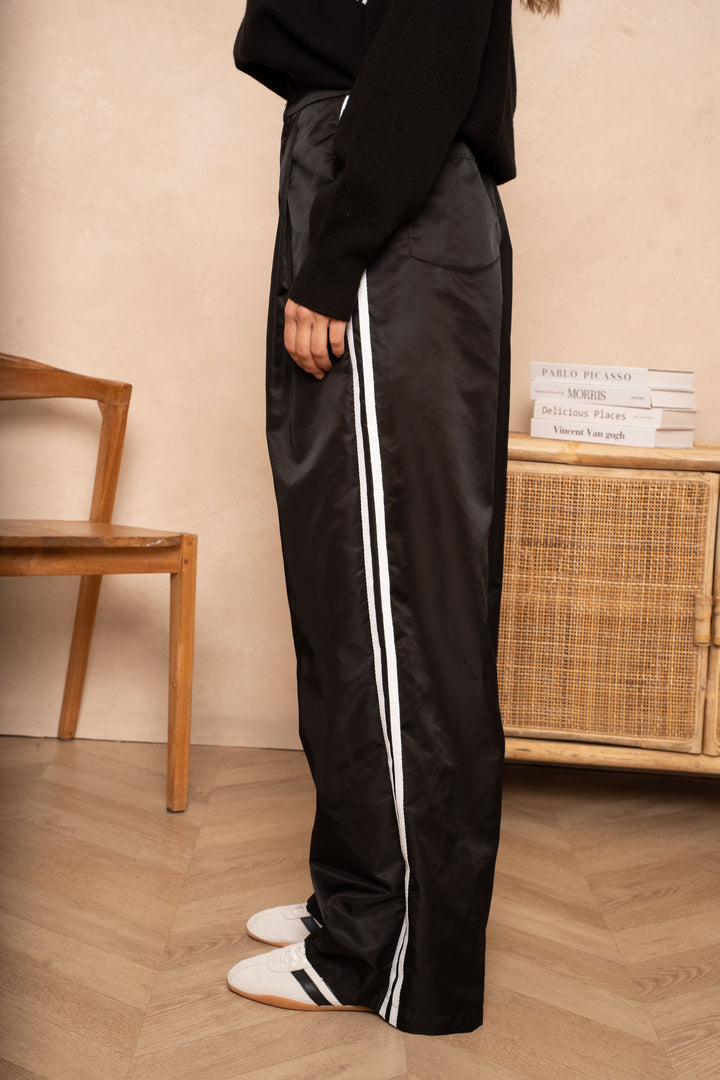 Pantalon large à bandes latérales Zw - Pantalons