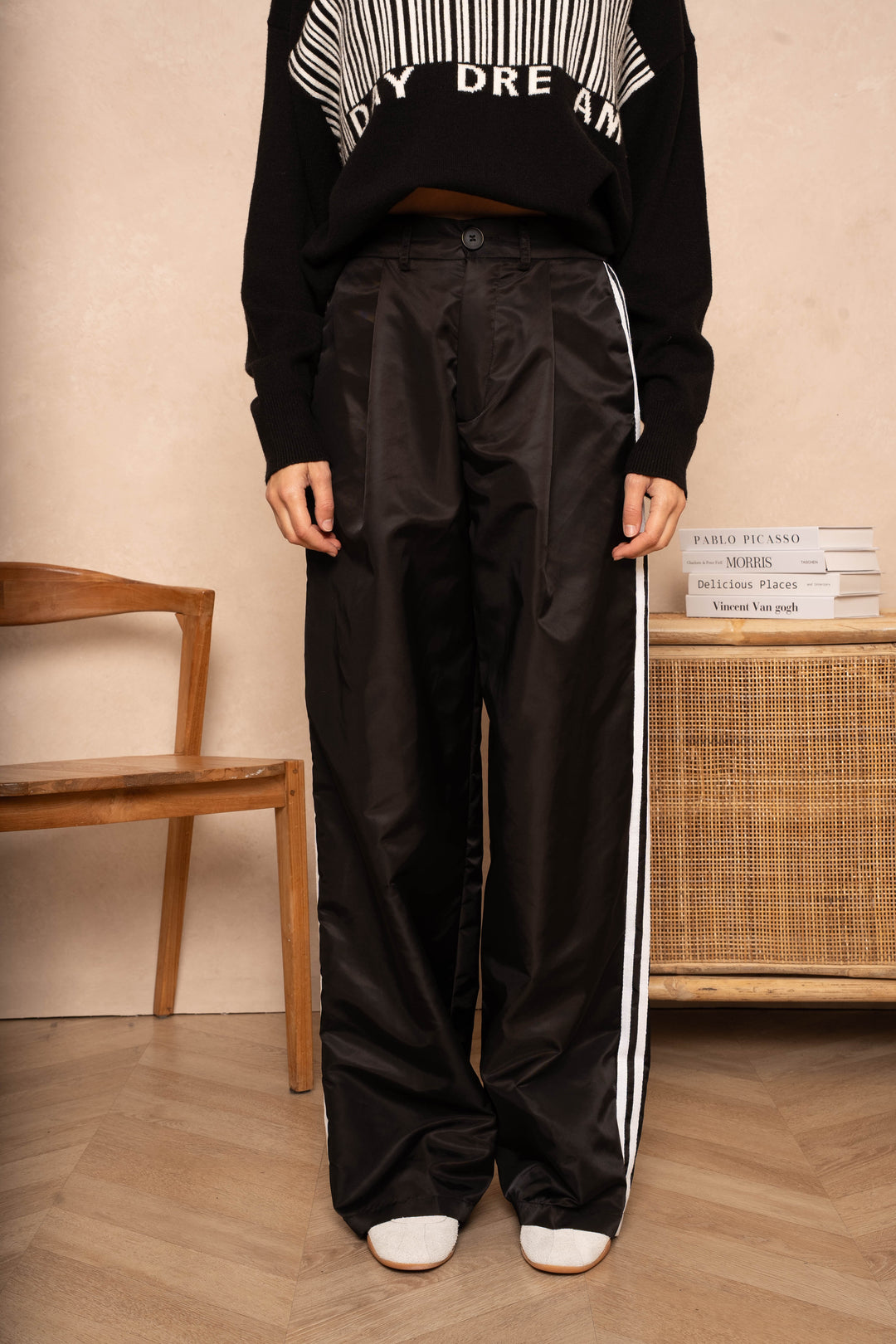 Pantalon large à bandes latérales Zw - Pantalons