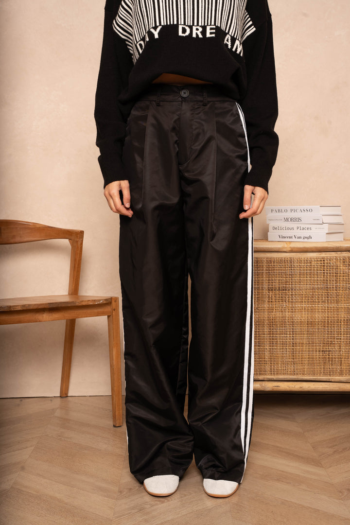 Pantalon large à bandes latérales Zw - Pantalons