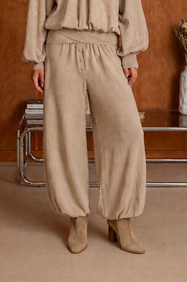 Pantalon Maille Coupe Boule Zoe 26013 - Pantalons