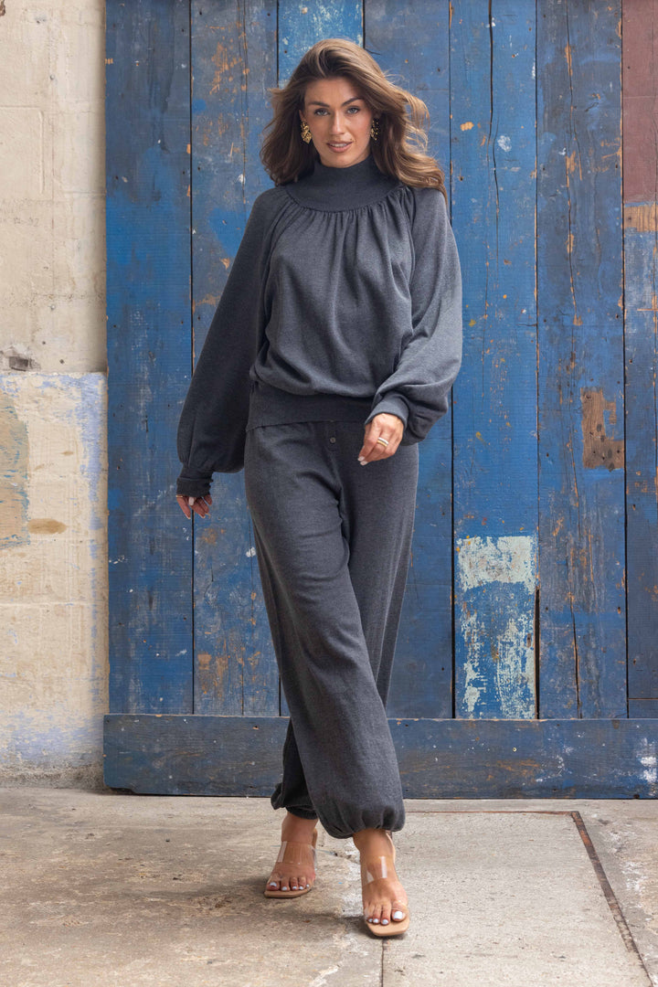 Pantalon Maille Coupe Boule Zoe 26013 - Pantalons