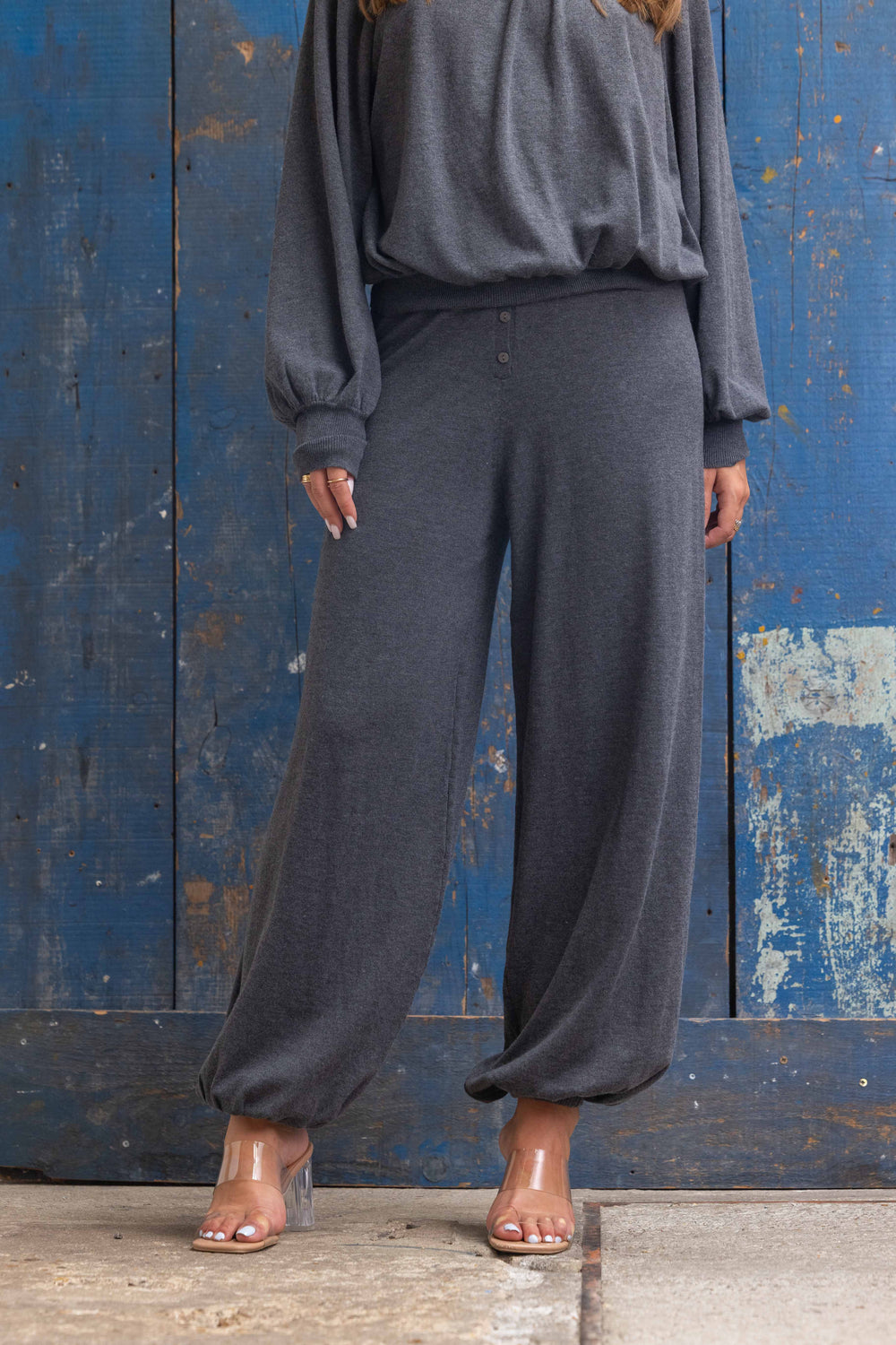 Pantalon Maille Coupe Boule Zoe 26013 - Pantalons