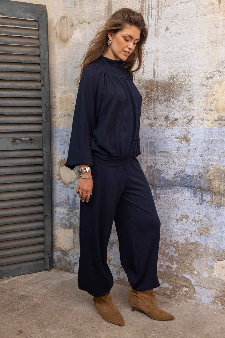 Pantalon Maille Coupe Boule Zoe 26013 - Pantalons