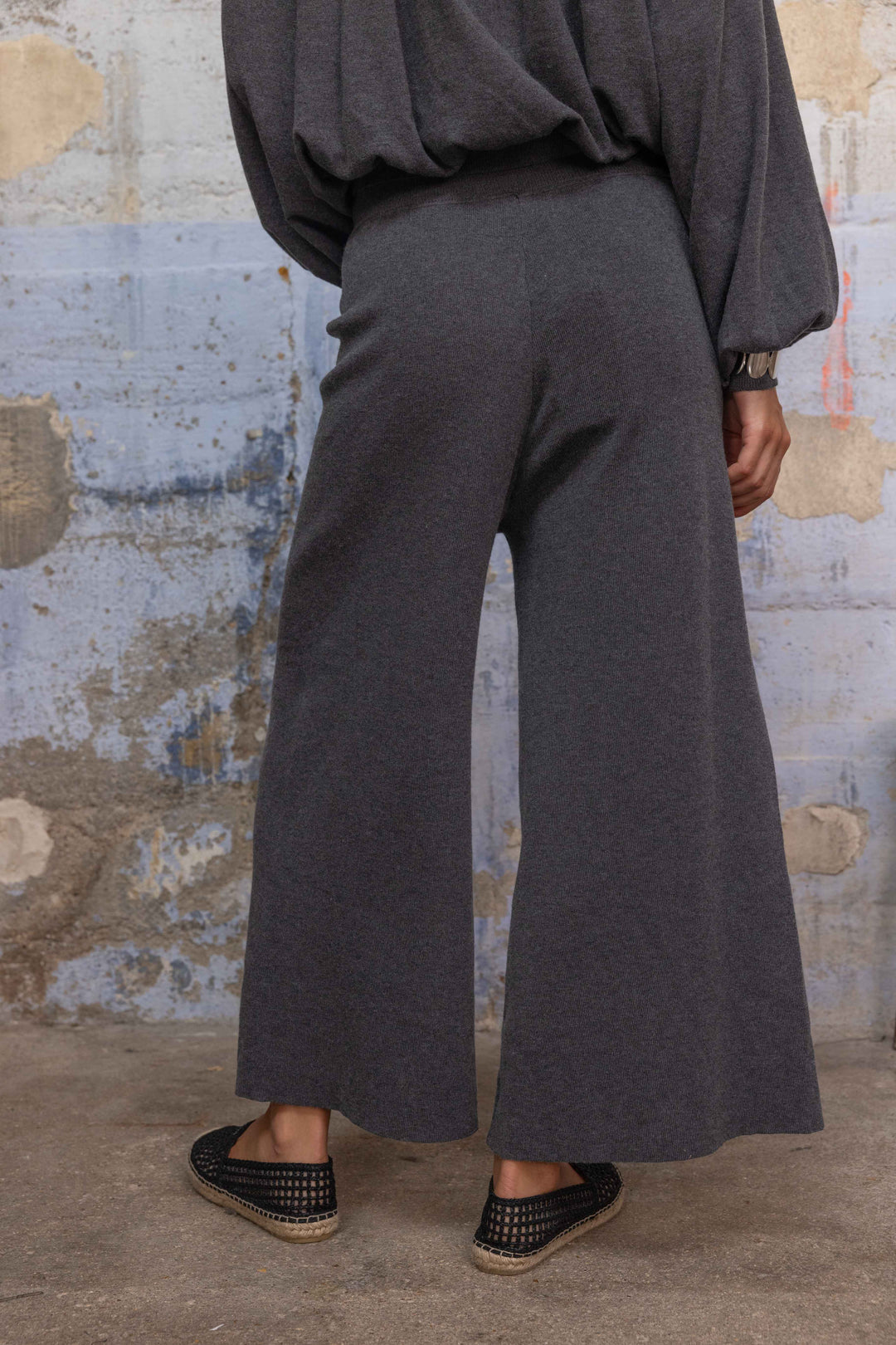 Pantalon Maille Coupe Large Eden 26012 - Pantalons