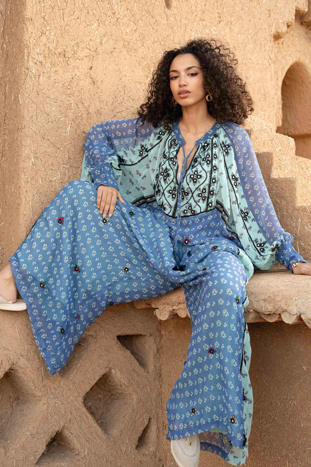 Pantalon miroirs en viscose Bijoux - Pantalons