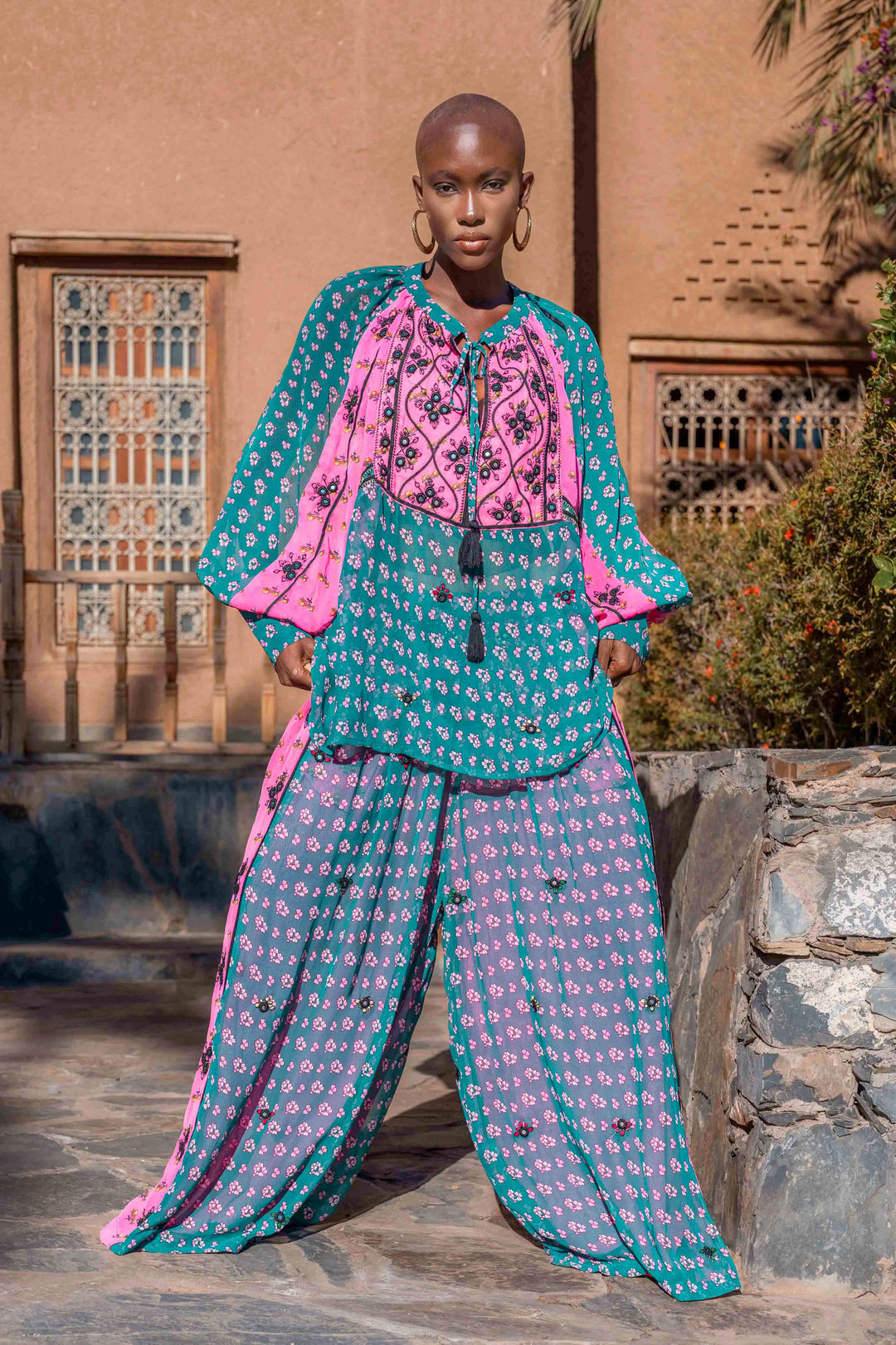Pantalon miroirs en viscose Bijoux - Pantalons