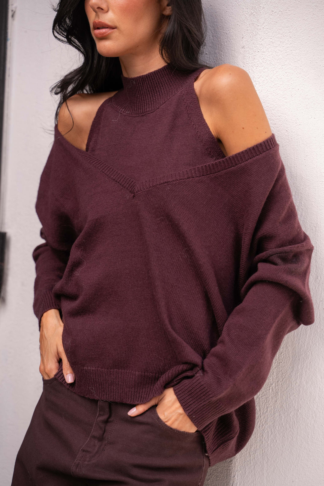 Pull 2-en-1 Johane 26009 - Taille unique: 36 au 42