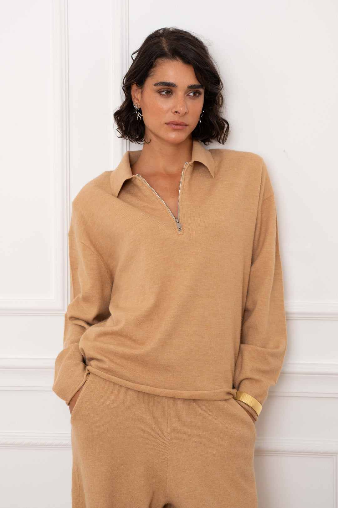 Pull à col zippé Sasha 2687 - GS2687 / Taille unique: 36