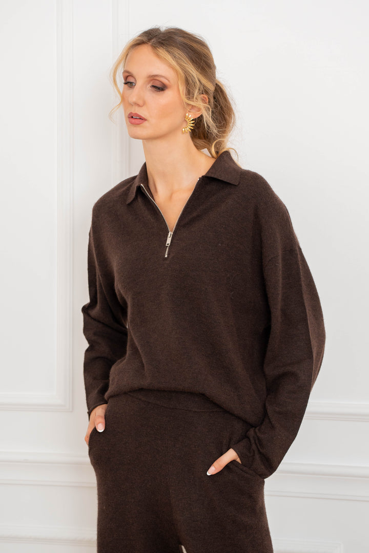 Pull à col zippé Sasha 2687 - GS2687 / Taille unique: 36