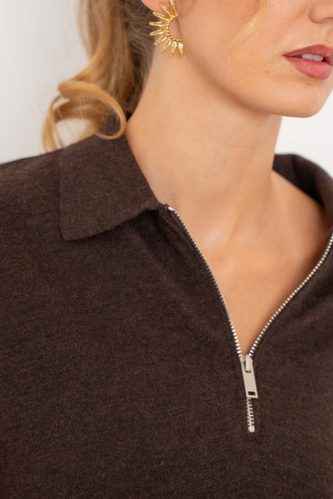 Pull à col zippé Sasha 2687 - GS2687 / Taille unique: 36