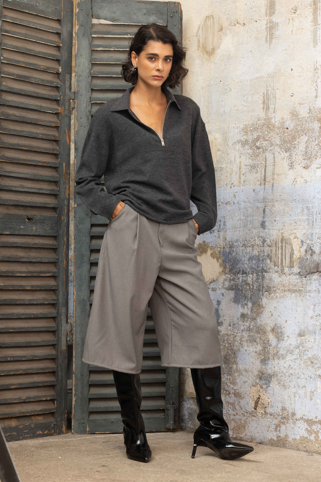 Pull à col zippé Sasha 2687 - GS2687 / Taille unique: 36