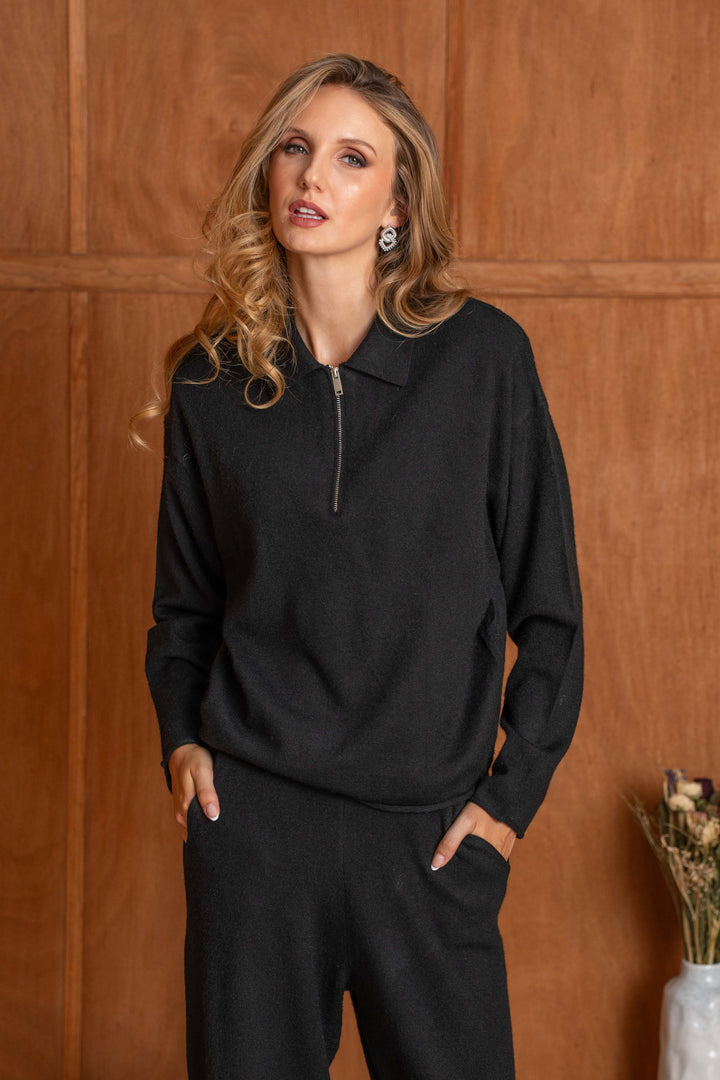 Pull à col zippé Sasha 2687 - GS2687 / Taille unique: 36