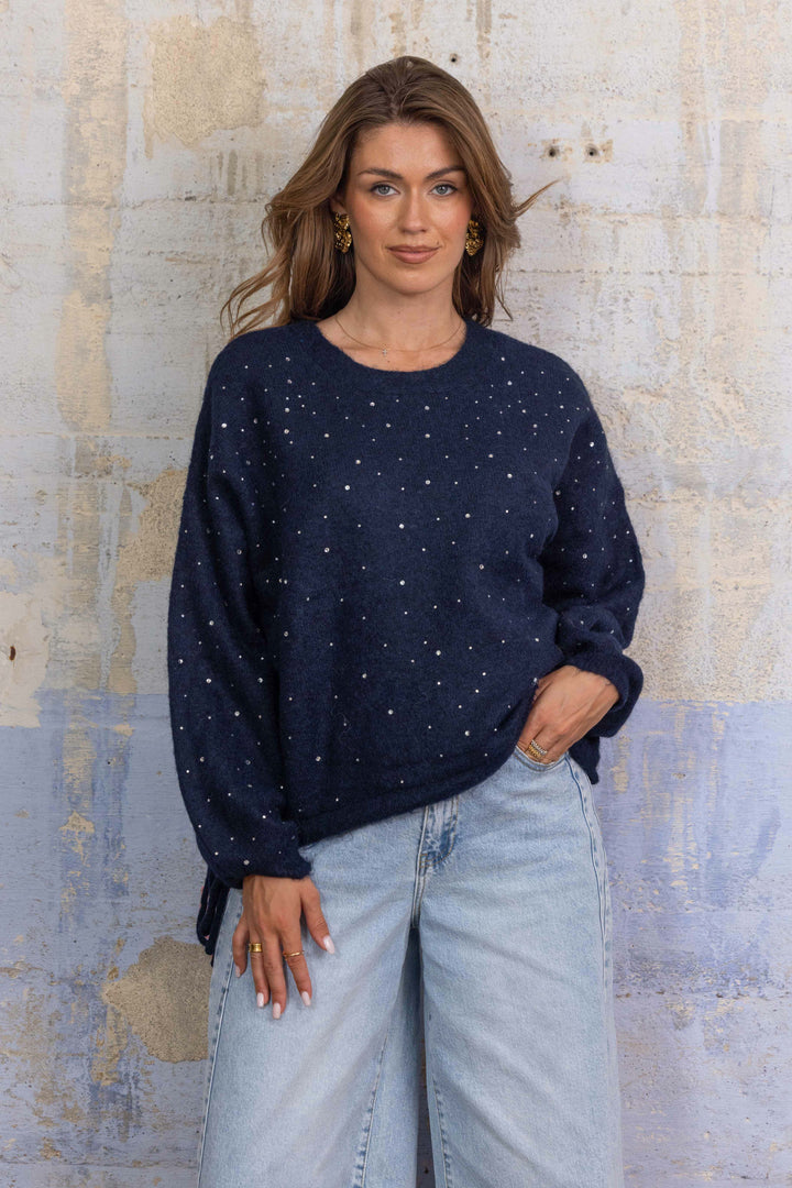 Pull à strass laine cachemire Stella 2630 - GS2630 / Taille