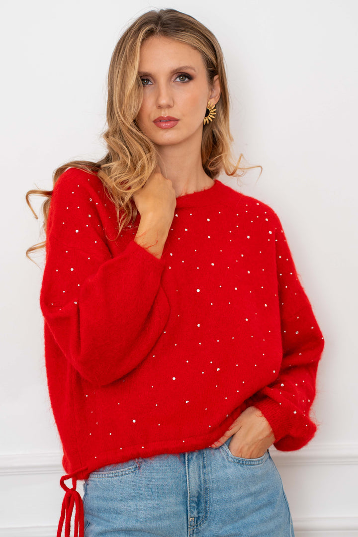 Pull à strass laine cachemire Stella 2630 - GS2630 / Taille